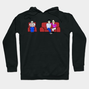 Pee Pop Couch Design (No Backround) Hoodie